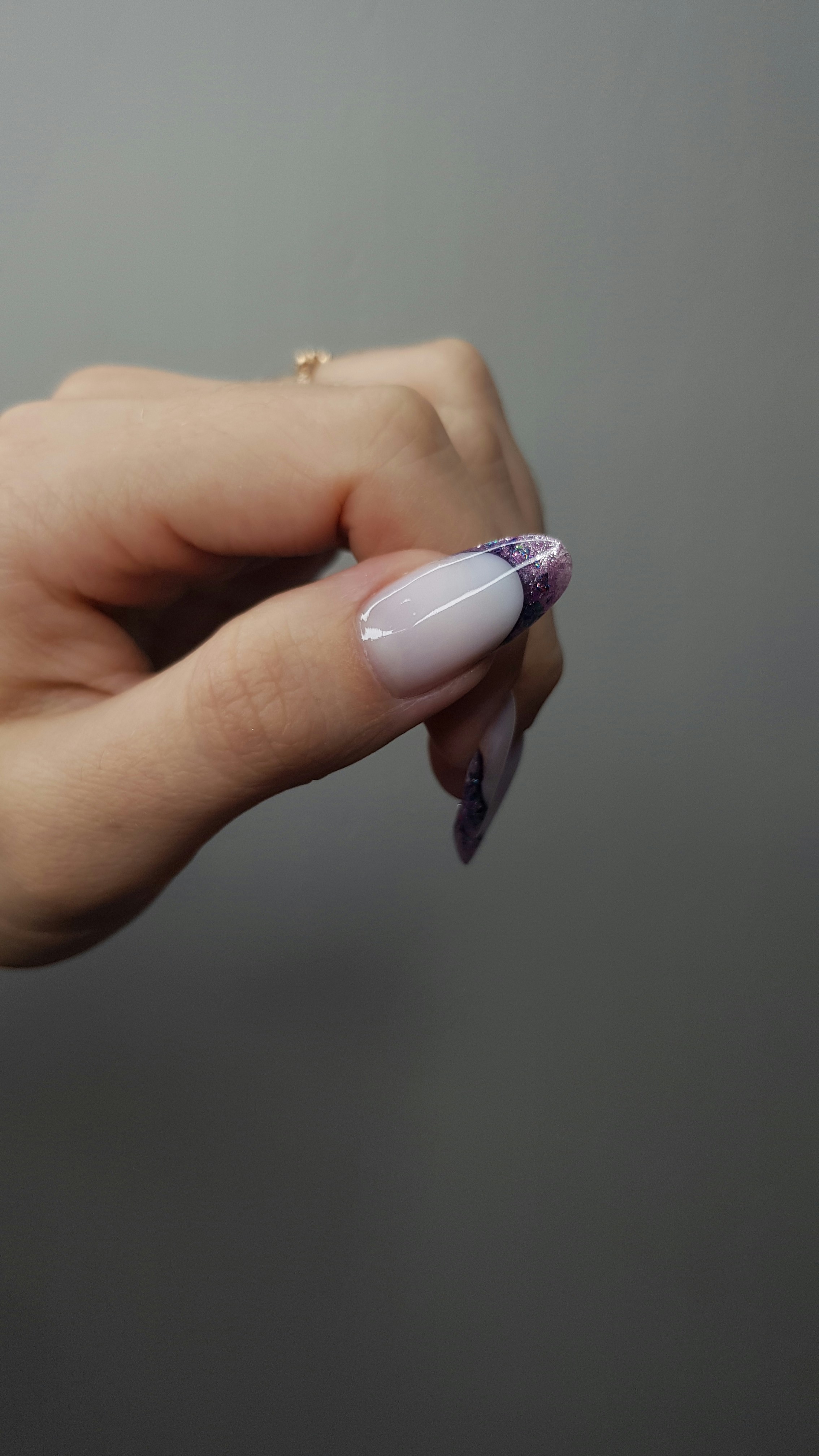 Instagram nail post featuring tortoise manicure